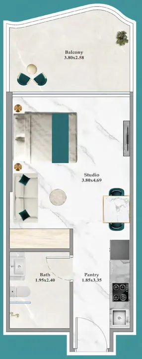 Studio floor plan