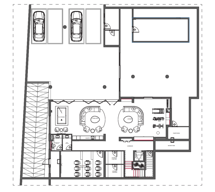 6 BR floor plan