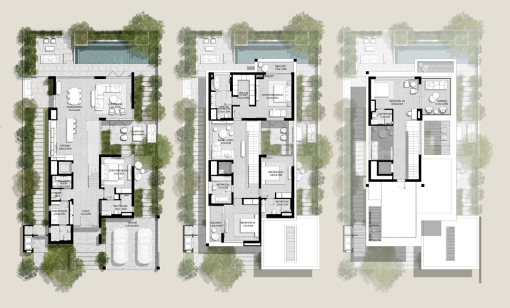 5 BR floor plan