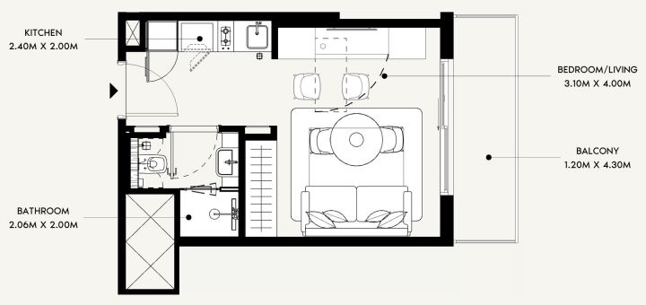Studio floor plan