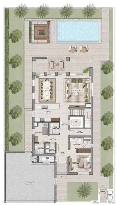 5 BR floor plan