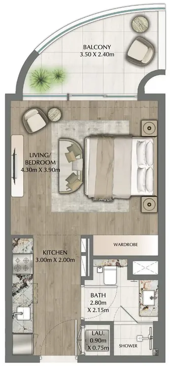 Studio floor plan