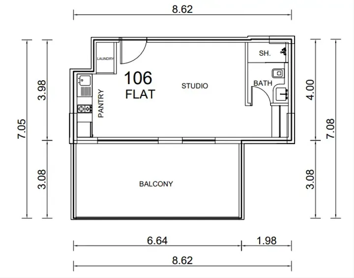 Studio floor plan