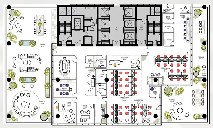 Office floor plan