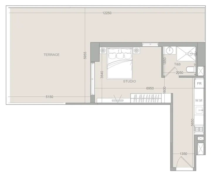Studio floor plan