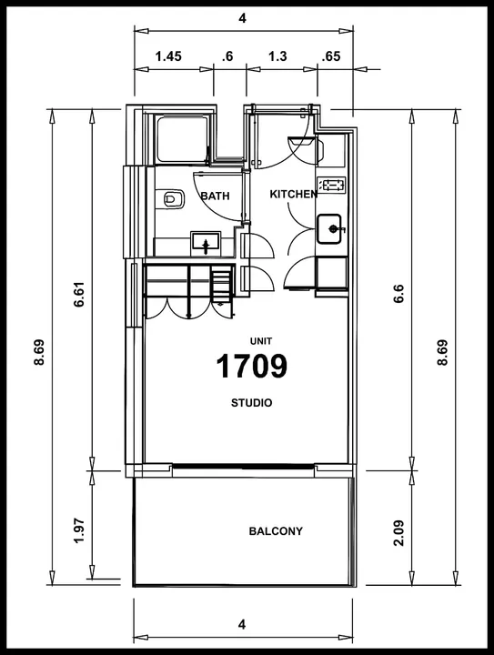 Studio floor plan