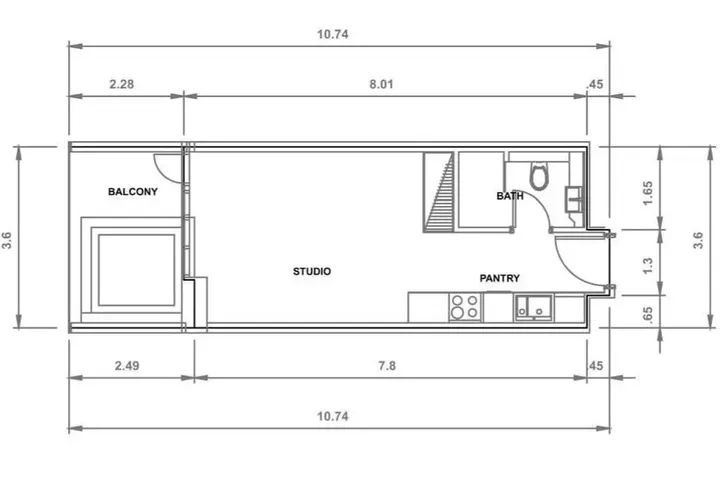 Studio floor plan