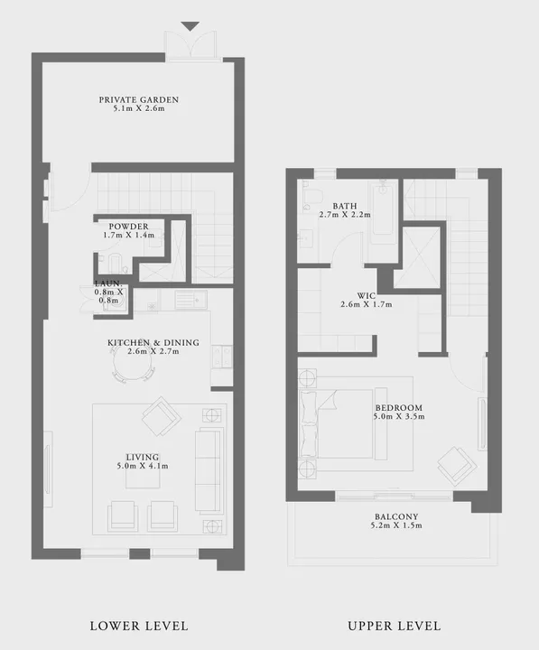 1 BR floor plan