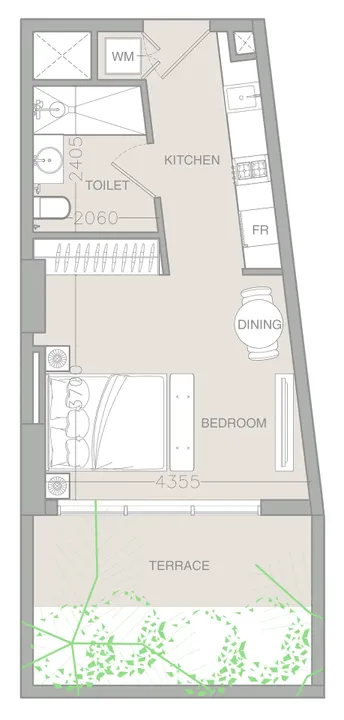 Studio floor plan