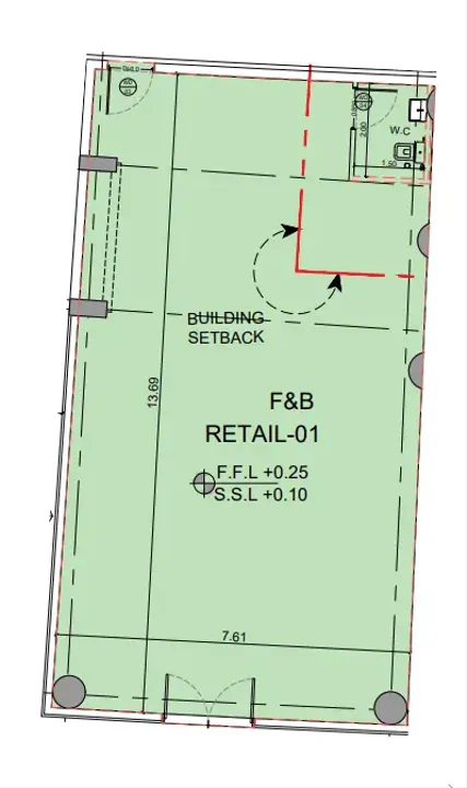 Retail floor plan