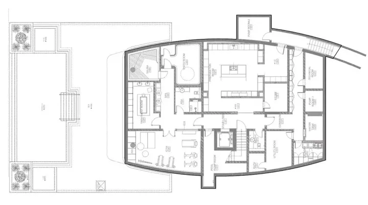 7 BR floor plan