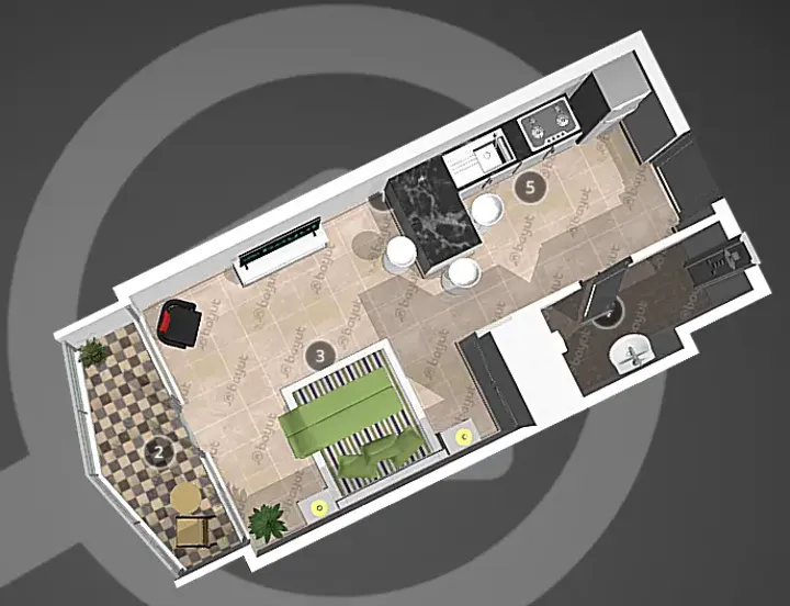 Studio floor plan