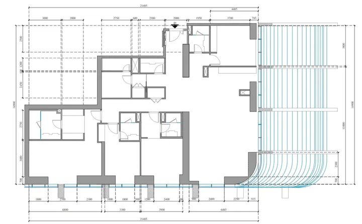 4 BR floor plan