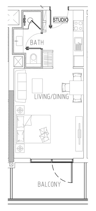 Studio floor plan