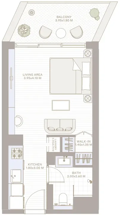 Studio floor plan