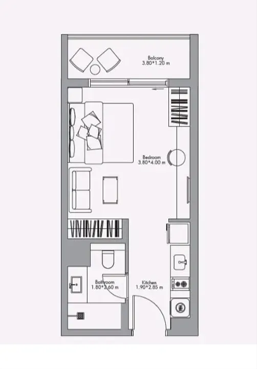 Studio floor plan