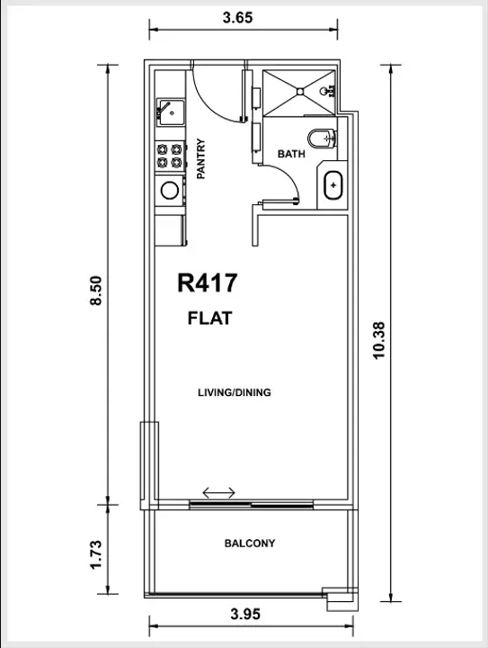 Studio floor plan
