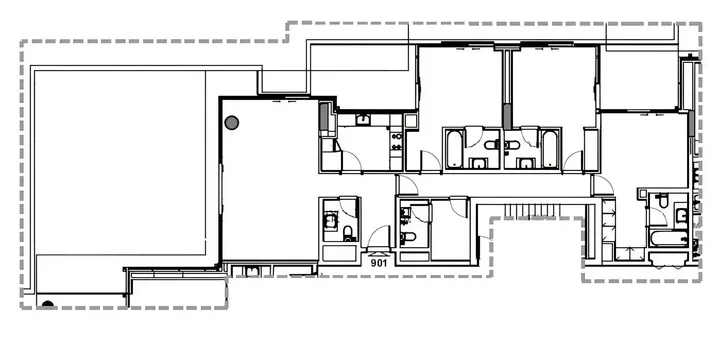 3 BR floor plan