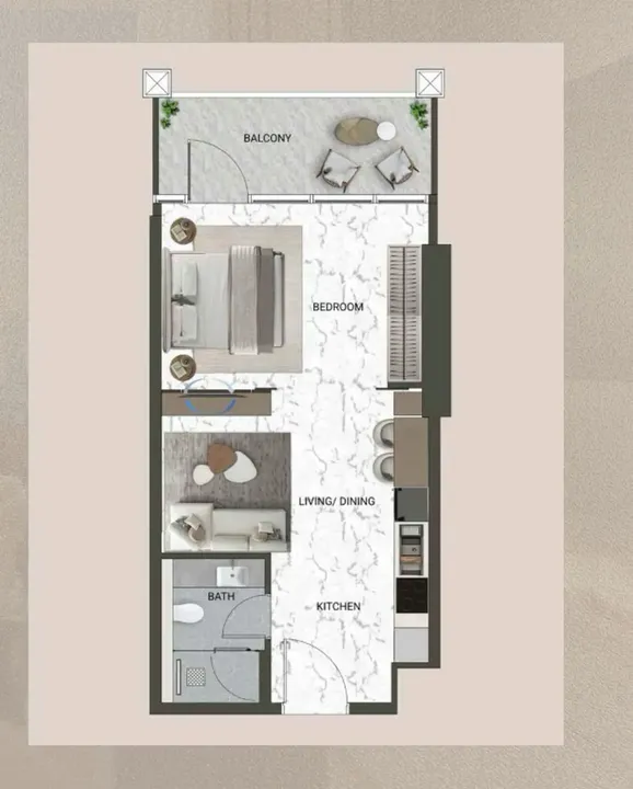 Studio floor plan