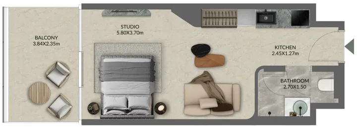 Studio floor plan