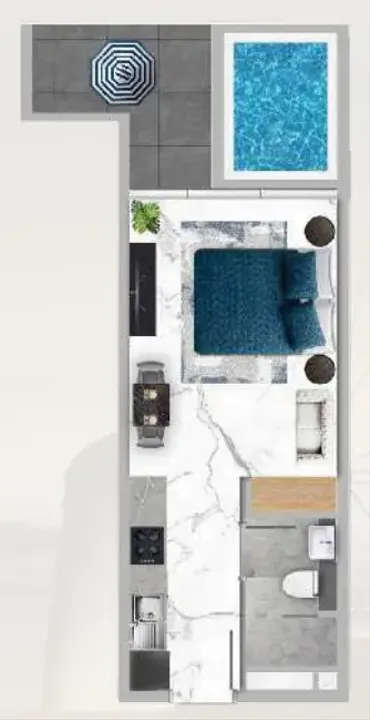 Studio floor plan