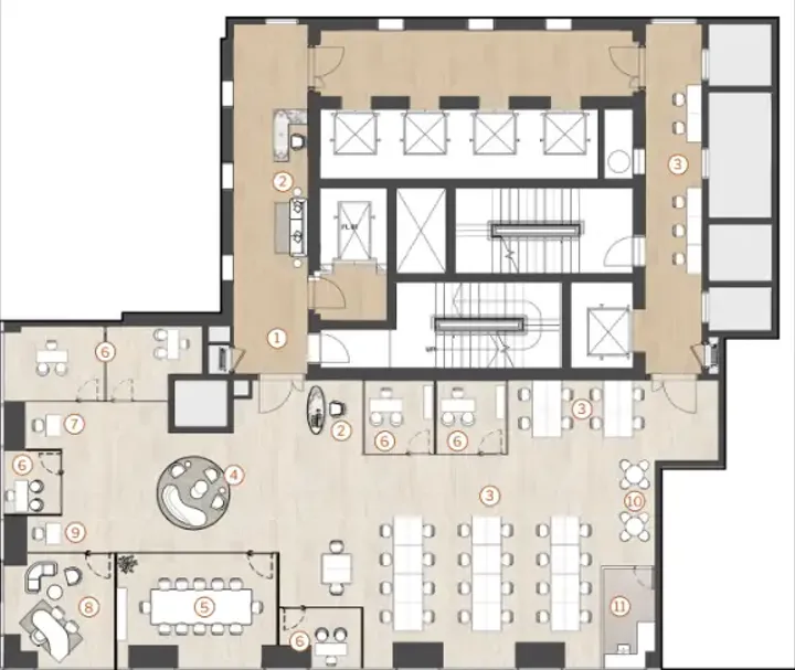 Office floor plan