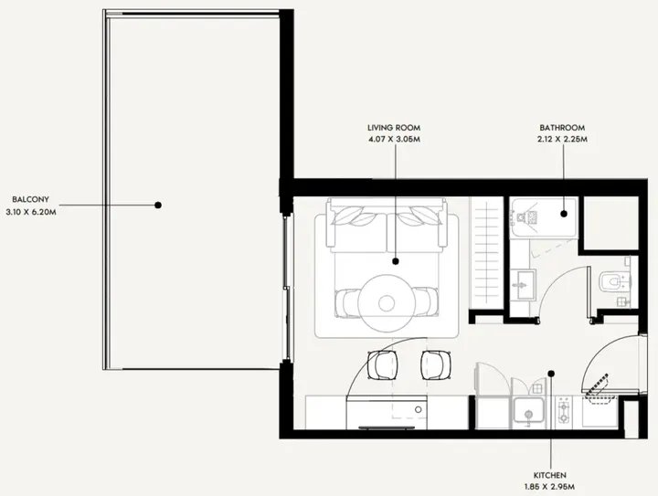 Studio floor plan
