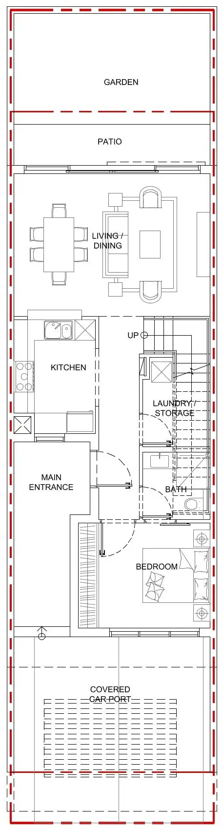 5 BR floor plan