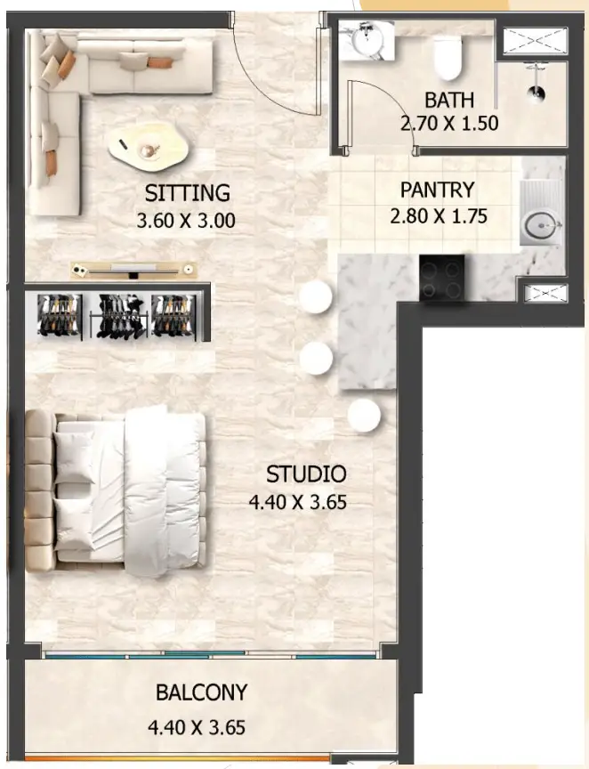 Studio floor plan
