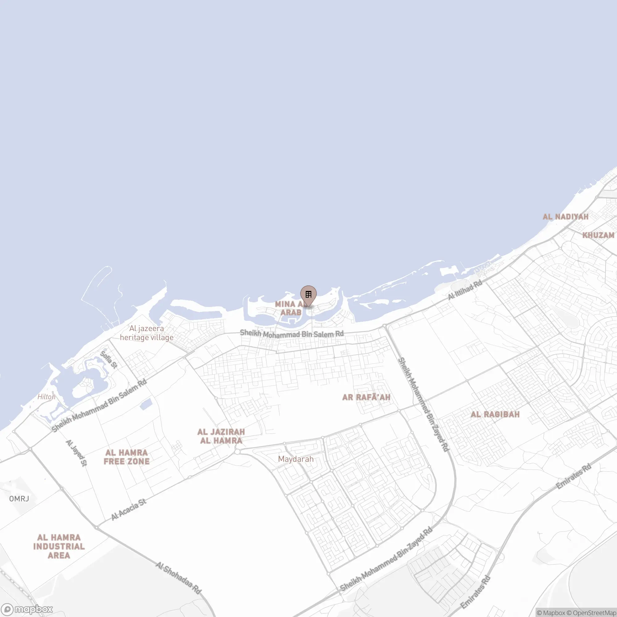 Map of Mina Al Arab