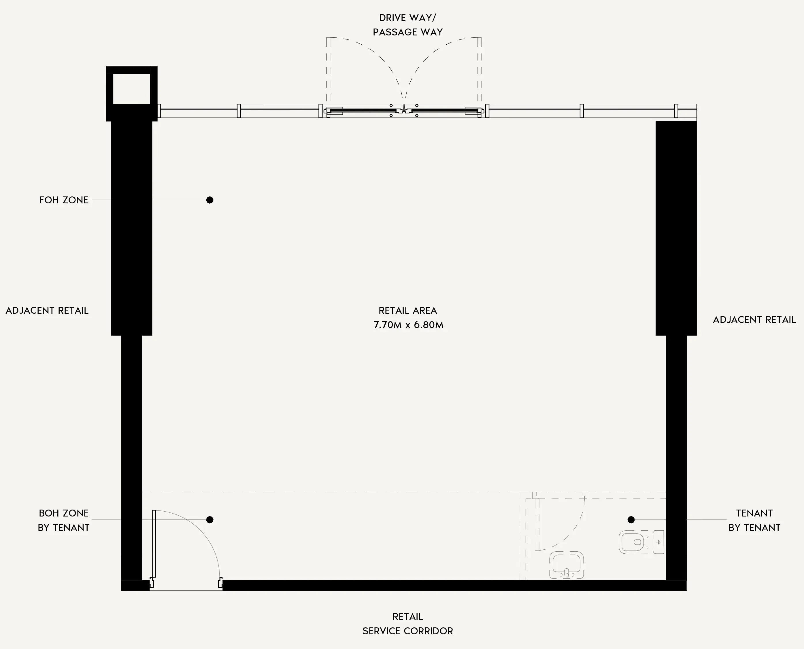 Retail floor plan