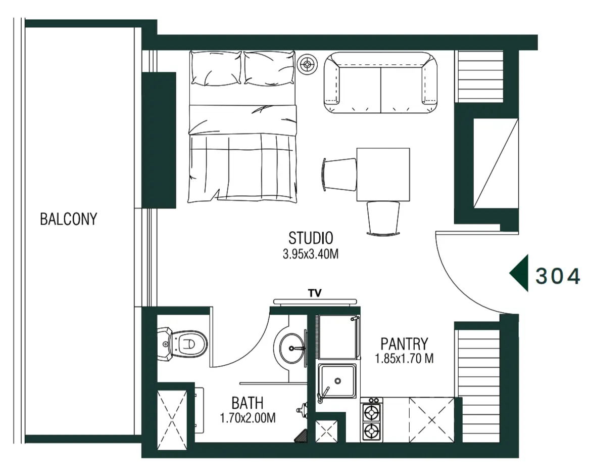 Studio floor plan