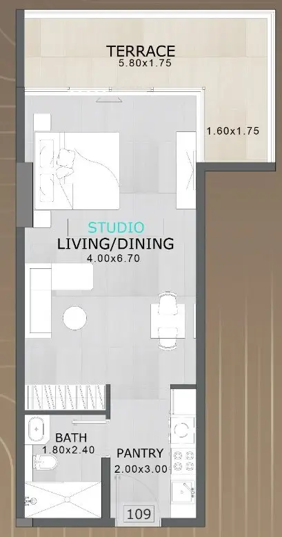 Studio floor plan
