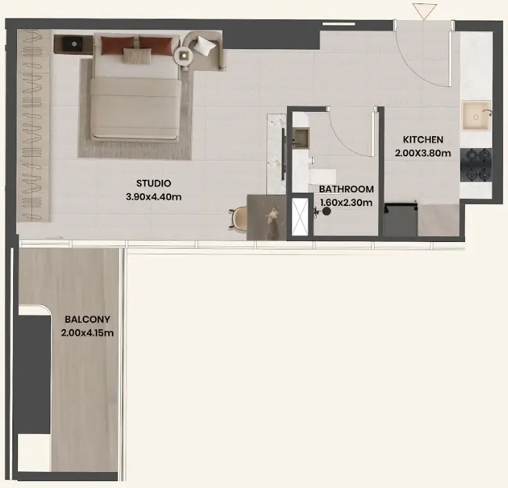 Studio floor plan