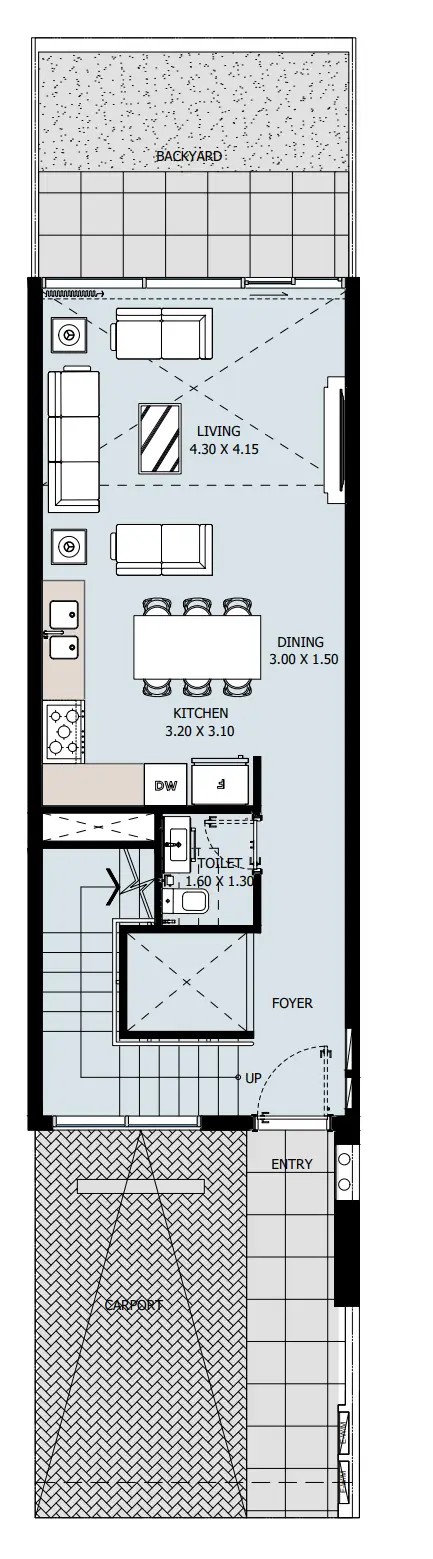 4 BR floor plan