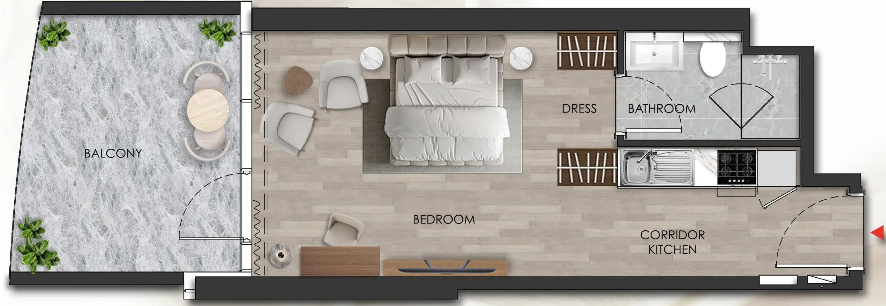 Studio floor plan