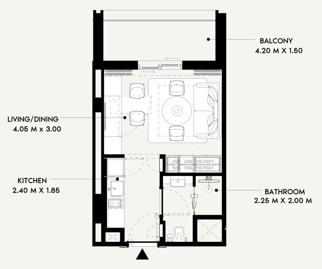 Studio floor plan