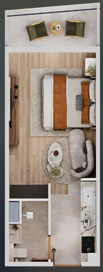 Studio floor plan