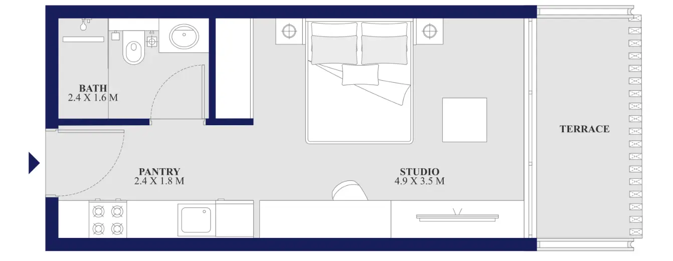 Studio floor plan