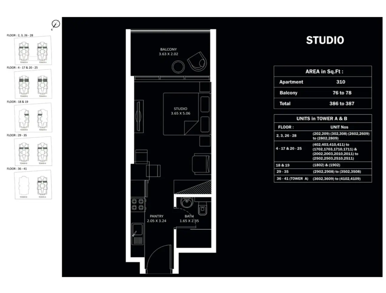Studio floor plan