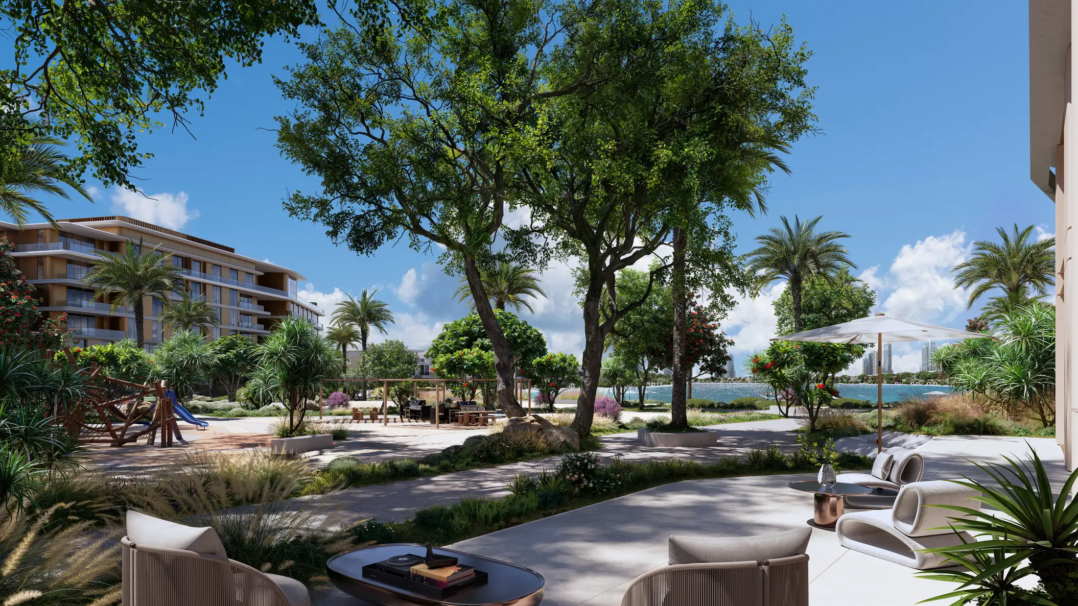 Palm Central Aerial Development View