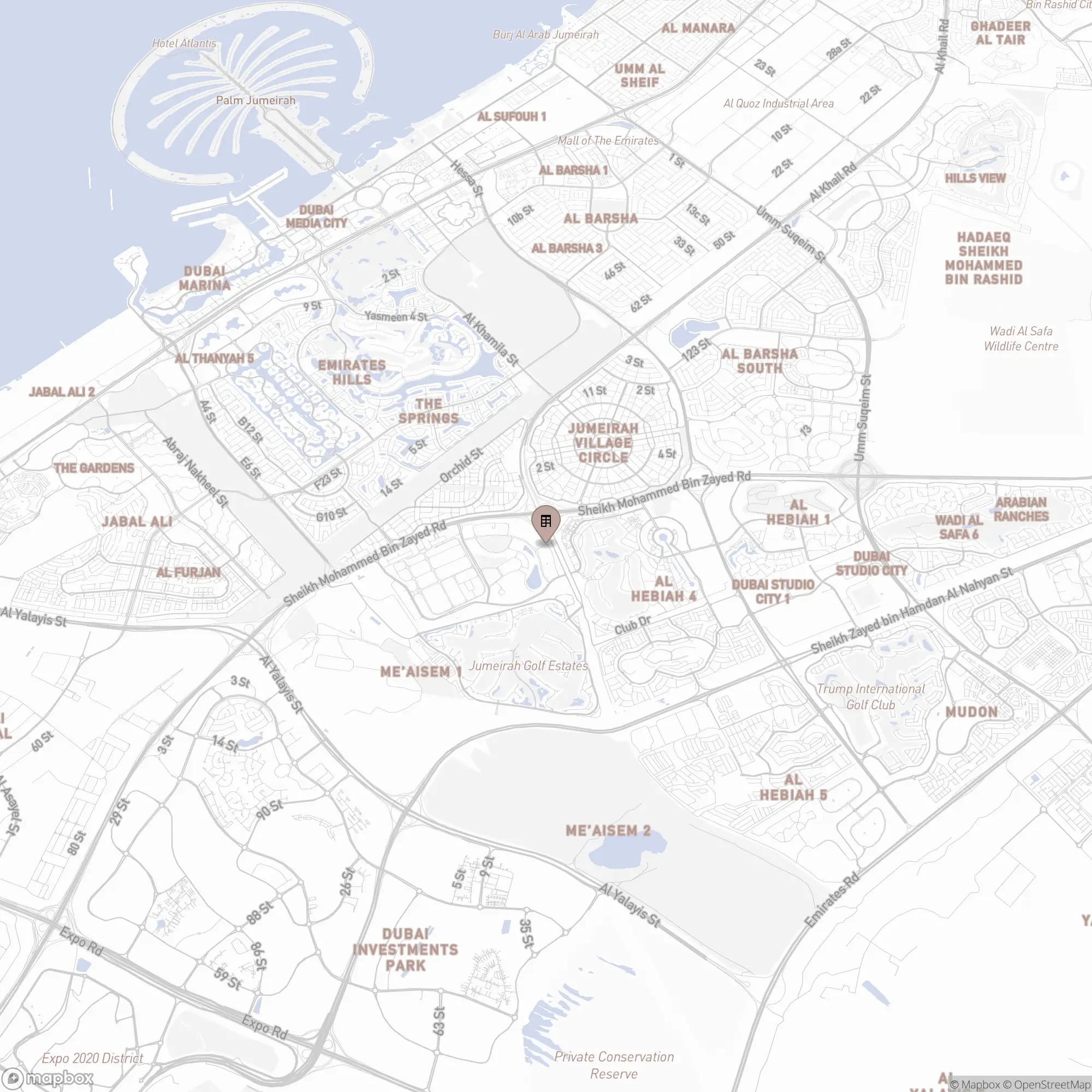 Map of Dubai Production City