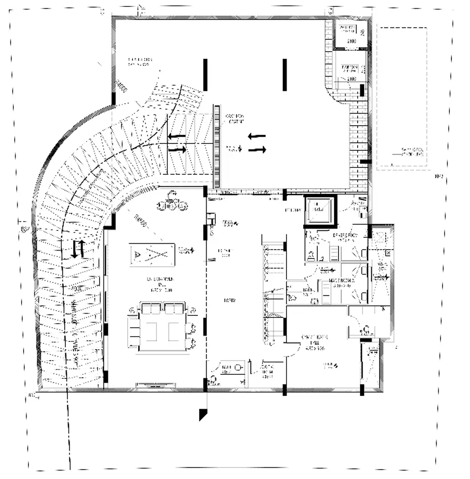 6 BR floor plan