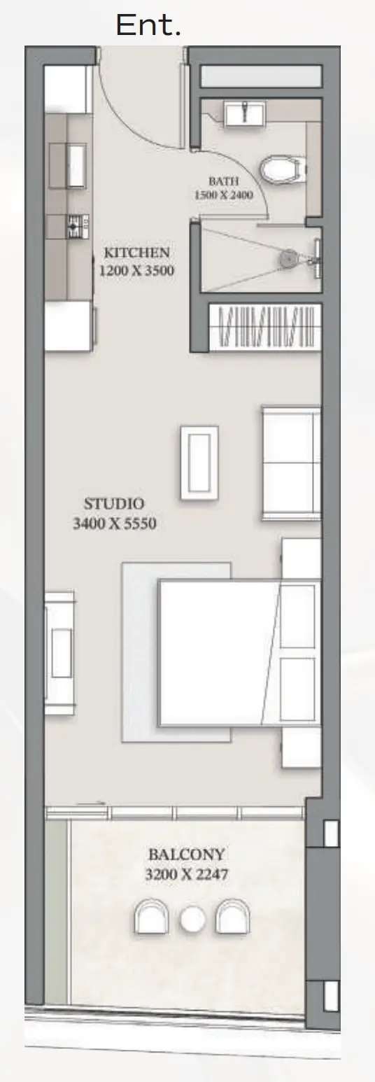 Studio floor plan