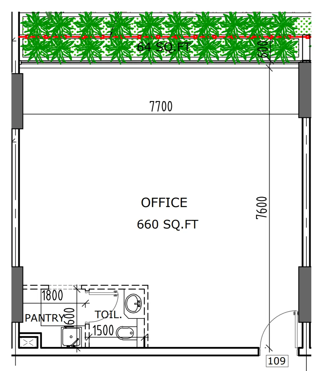 Office floor plan