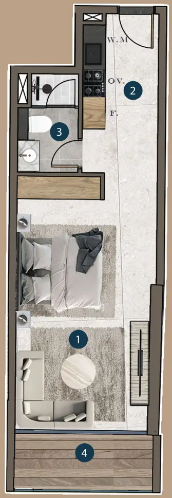 Studio floor plan