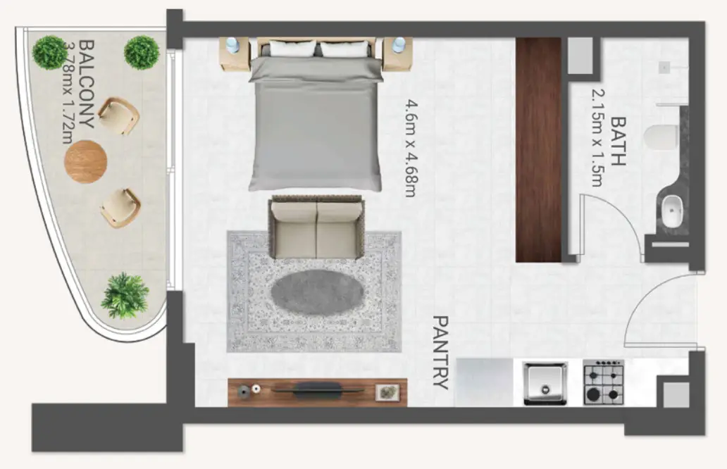Studio floor plan