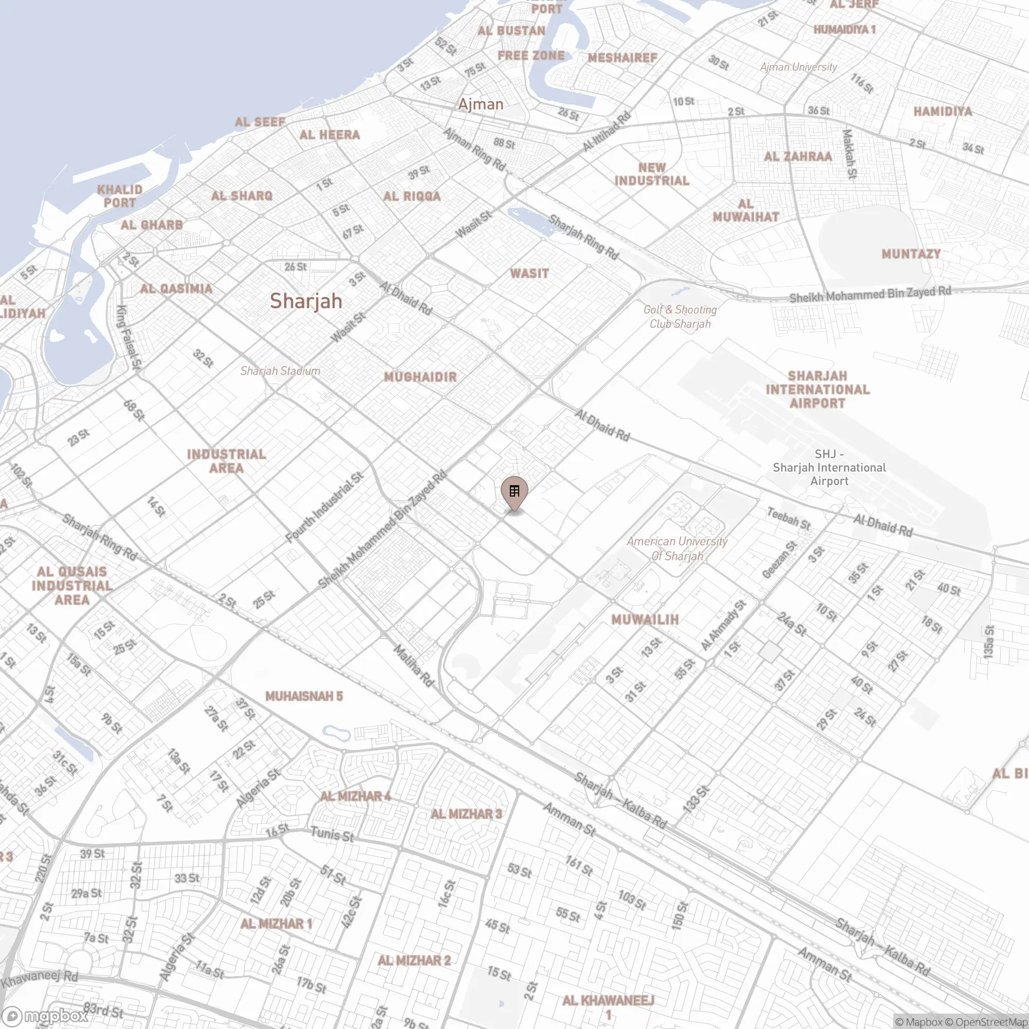 Map of Muwaileh Commercial