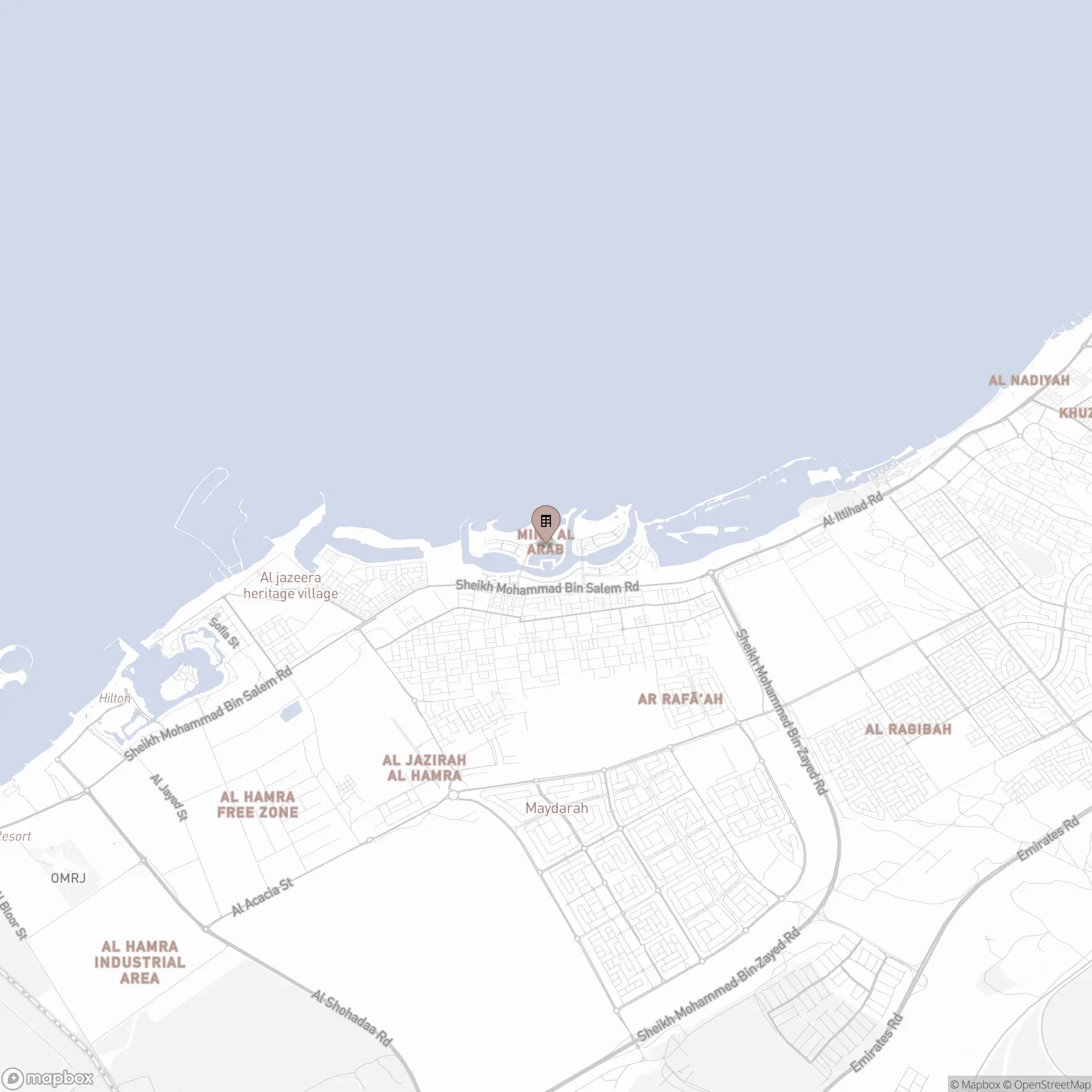 Map of Mina Al Arab