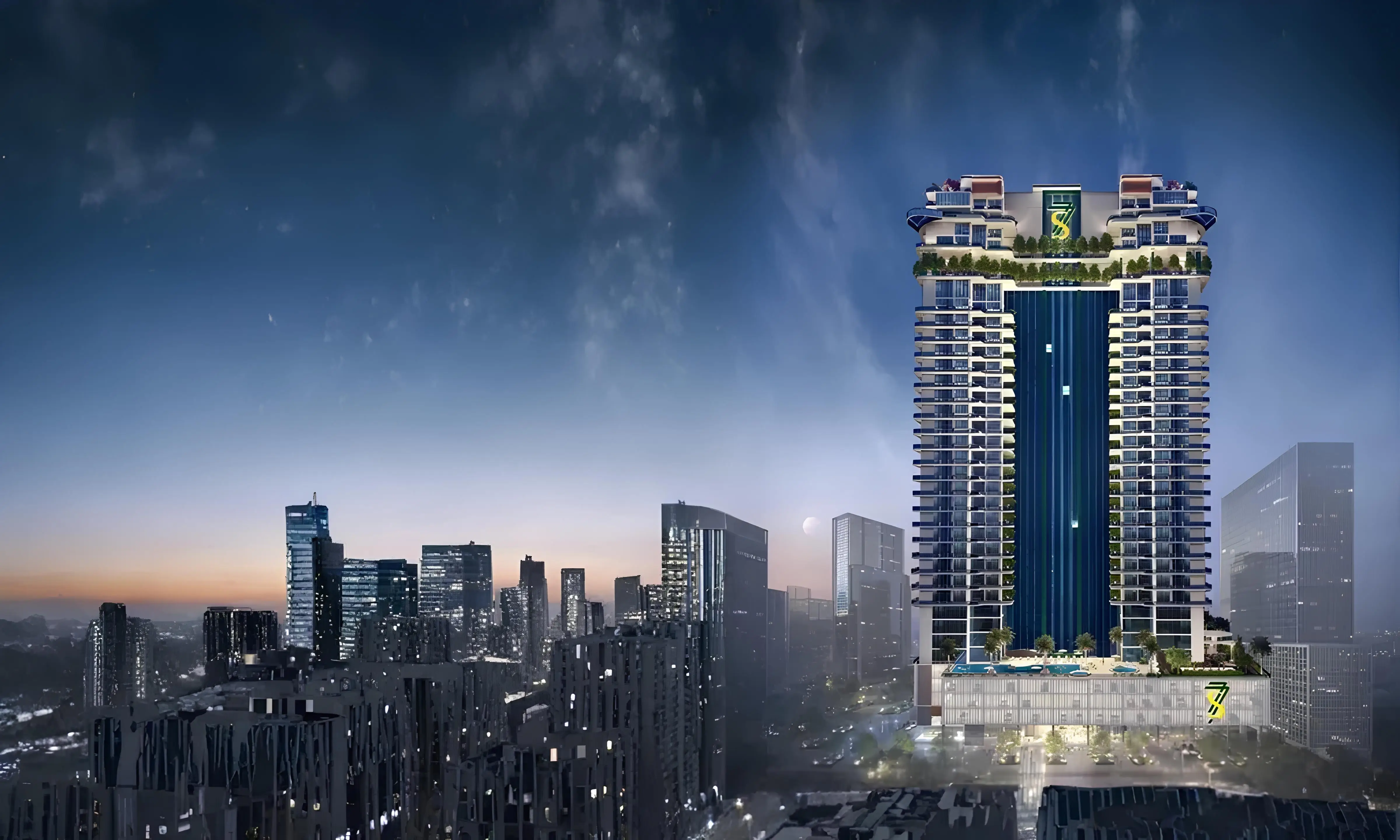 77 SHADES OF GREEN REAL ESTATE DEVELOPMENT "77S Tower" in Business Bay